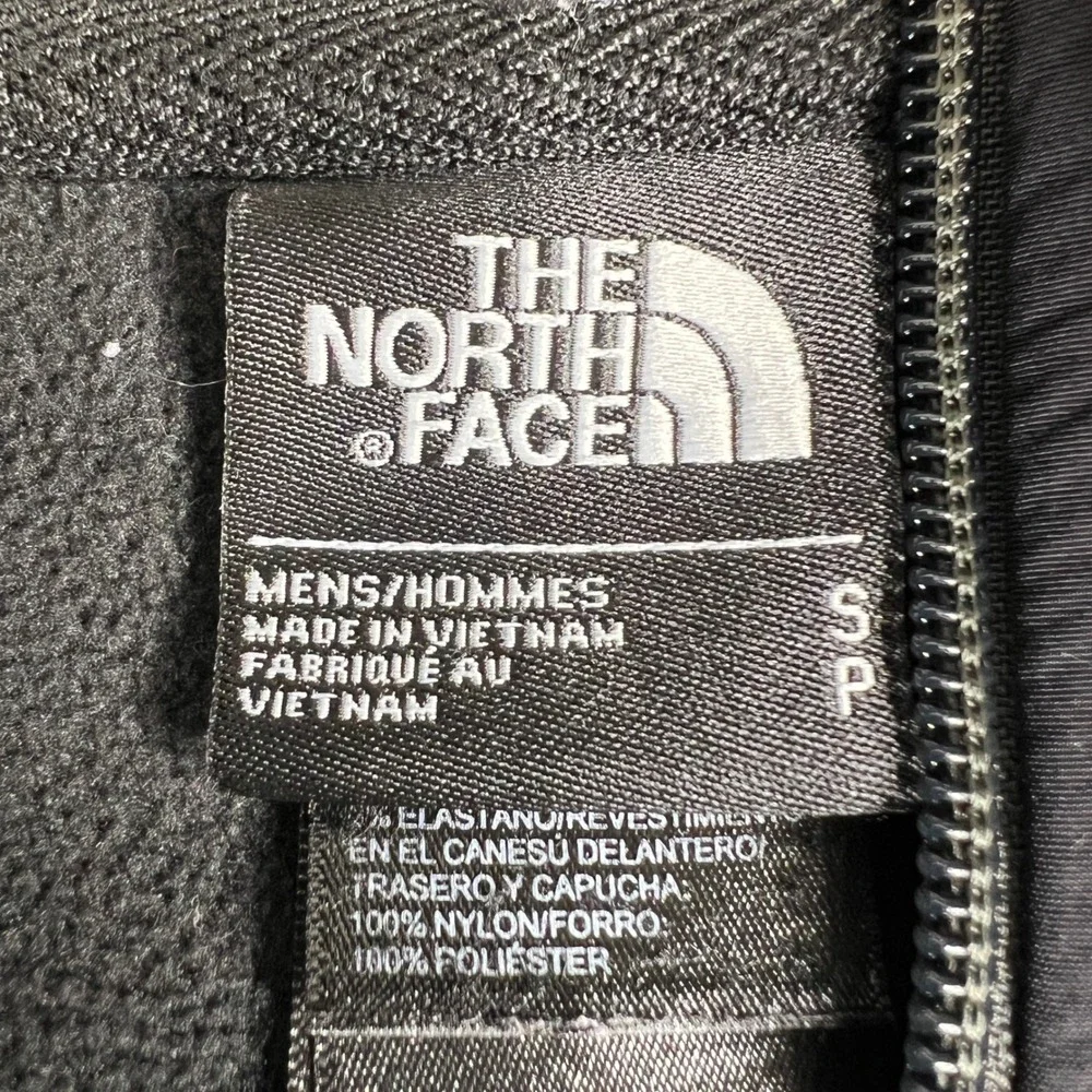 The North Face Mens Gray Black Full Zip Hooded Jacket Small Rivington